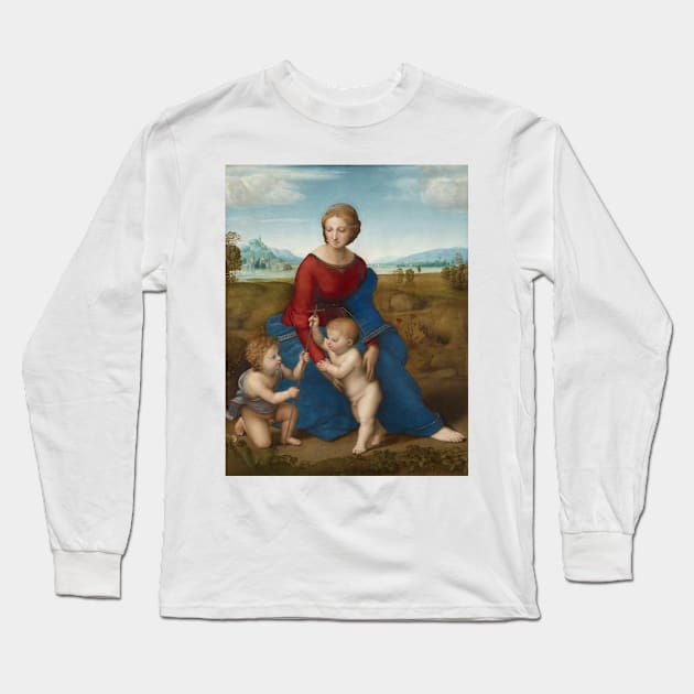 Madonna in the Meadow - Raphael Long Sleeve T-Shirt by themasters